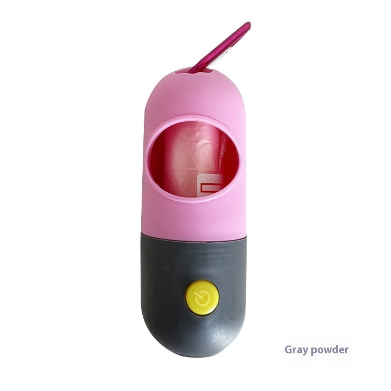 LED-Kotbeutelspender mit Taschenlampe