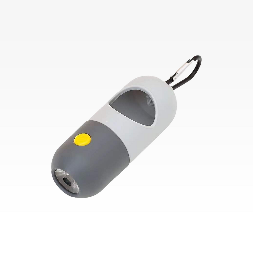 LED-Kotbeutelspender mit Taschenlampe