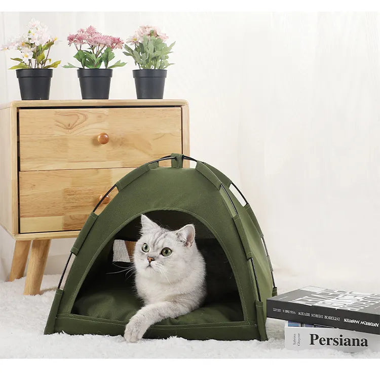 Cat & Dog Tent — Foldable Indoor/Outdoor Pet Shelter
